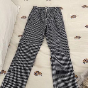 Brandy Melville stretchy gingham pants